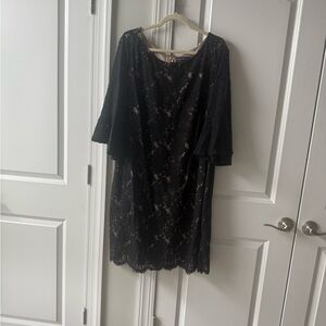 Elegant Black Lace Dress